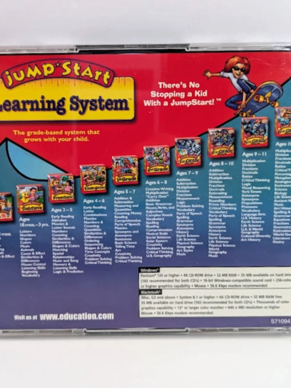 JumpStart 5th Grade Adventures Deluxe PC CD-ROM 2 Disc Set Ages 9-11